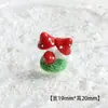Accesorios de Resina Serie Frutas Artificiales DIY Pegamento de Crema Agujero para Pasador de Pelo Material para Joyería de Zapatos Accesorios de Imán para Refrigerador