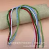 Cuentas de Vidrio de Color Natural de 4 mm Cuentas de Vidrio Pulsera DIY Collar Accesorios de Joyería Cuentas Semiacabadas Venta al por Mayor