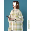 Camisa de manga corta a cuadros para hombre, estilo fino de verano, marca de moda, corte holgado, camisa de manga corta, elegante estilo de Hong Kong, chaqueta camisa de manga corta