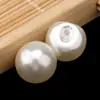 Botão de Pérola Escura de Alto Brilho ABS Cardigan de Camisa Terno Tang Qipao Botão de Rã Buraco Lateral Redondo Botão de Resina