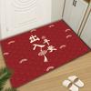Nuevas Alfombrillas Festivas de Estilo Chino para Sala de Estar, Puerta de Entrada del Hogar, Alfombrillas Rojas de Buena Suerte, Alfombrillas para Puerta de Entrada, Alfombras para Puerta