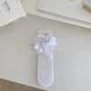 Calcetines de encaje para niños, medias finas de verano de Lolita, con lazo hueco, perla, dulces calcetines japoneses de pantorrilla.