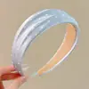 Diadema retro de corona alta para mujer, simple y elegante, diadema de ala ancha que no estrangula el cabello, accesorio para el cabello de moda estilo coreano