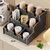 Porta-copos de papel descartável para loja de chá com leite, porta-copos especial para rack de armazenamento de copos de café comercial