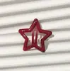 Pasador de Estrella de Dopamina Y2K Lindo para Niña Estrella de Cinco Puntas Pasador de Cabello Color Caramelo Ins Clip BB Clip para Flequillo