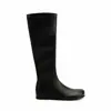 Botas de piel de oveja con 4 cm de aumento de altura interior, diseño elástico ajustado, botas de mujer color mango, botas altas de equitación hasta la rodilla, botas largas de otoño e invierno