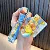 Llavero Oficialmente Licenciado Calabaza Pato Amarillo Energético Infundido en Aceite Lindo Colgante Llavero Botella con Arena Líquida Regalo