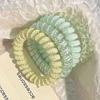 Estilo Coreano Niña Alta Calidad Uva Coco Ola Punto Línea Telefónica Anillo para el Cabello Verano Fresco Todo Fósforo Cuerda para la Cabeza Goma Sin Costuras Tendón