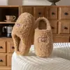 Chinelos de Algodão Quentes Femininos Inverno Novo Estilo Solado Grosso Sensação Macia Plus Veludo Par Casa Roupa Externa Chinelos Peludos Masculino