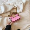 Bolso de Mano de Moda para Niña Coreano Nuevo Celebrante de Internet Cadena Bolso Cruzado Mini para Salir Bolso Simple de Hombro para Audífonos