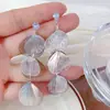Exquisitos Pendientes de Borla con Flor Hueca de Super Hada Atmósfera Exagerada Moda Versátil Lujo Ligero Joyería de Oreja Fresca y Delicada