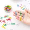 Clip de papel multifuncional creativo, aguja de encuadernación de colores, clip de papel de color caramelo para estudiantes, aguja de estilo coreano 50