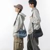 Bolso de mezclilla para mujer 2024 Nueva moda Bolso tote de gran capacidad Versátil Estilo Harajuku Versátil Bolso de clase para estudiantes
