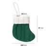 Novas Meias de Natal de Tricô Decorações de Natal Meias Pequenas Verdes Mini Meias de Natal Pingente Meias para Decoração de Árvore de Natal