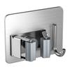 Clip para Fregona de Pared Sin Perforación Acero Inoxidable Baño Baño Cocina Escoba Fregona Clip Almacenamiento Colgador Clip Fijo
