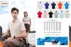5A333#200g 50 seda de morera color cuello secundario manga corta solapa camisa POLO camiseta overol