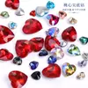 Pegatinas para Teléfono de Vidrio de Cristal con Forma de Corazón y Pedrería Accesorios para Ropa y Cabello Accesorios de Lazo Joyería Accesorios de Pedrería en Forma de Corazón