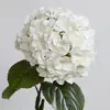 Flor Artificial de Hortensia Impresa en 3D Simulada para Decoración del Hogar, Hortensia con Película Hidratante Color Óleo, Hortensia Azul-Morada