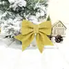 Lazo Navideño de Algodón Perlado con Polvo Dorado Colgante Decorativo para Árbol de Navidad Suministros de Decoración para Hotel Centro Comercial KTV