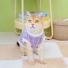 Ropa para Gatos Anti-pelusa Ropa de Otoño e Invierno Engrosada Cálida Polar Marioneta Gato Azul Gato Madre Gatito Ropa Linda para Mascotas
