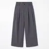 Yidao Vintage 2026 Coleção Outono Nova: Calça Plissada Estilo Old Money Retrô, Masculina de Corte Amplo, Versátil, Casual de Perna Reta Longa