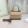 Bolso Siciliano de Piel de Vaca Texturizada con Estampado de Palma de Lujo Ligero para Mujer, Bolso Cruzado Mini, Bolso de Hombro Versátil, Mayoreo
