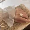 Anillo Nuevo de Plata 925 de Moda para Mujer, Simple y Versátil, Apilable, Anillo Abierto Ajustable, Anillo para Dedo Índice Estilo Ins de Celebridad de Internet