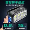 Linterna frontal LED de batería de litio multifuncional, nuevo diseño ultra brillante, transfronteriza, de larga duración, luz potente, linterna frontal con sensor para aventuras de pesca nocturna