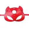 Máscara de ojo de zorro SM, juguetes sexuales para adultos, máscara de cuero para escenario, juego de rol, accesorios alternativos para parejas.