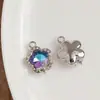 Nuevo Colgante de Aleación Microincrustado Accesorios para Joyería DIY Pulsera Collar Colgante de Joyería Estrella Luna Venta al por Mayor