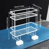 Estante de Almacenamiento para Inodoro Simple sin Perforaciones Organizador de Almacenamiento para Baño Estante Portarrollos de Papel Higiénico Encima del Tanque de Agua Estante para Inodoro