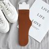 Calcetines de hielo calcetines de tubo para mujer primavera y verano calcetines de felpa de color sólido rizado de terciopelo vintage japonés calcetines de mujer ventas directas