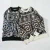Generación transfronteriza 2336-53-suéter de cuello redondo nuevo para otoño e invierno suéter casual juvenil