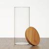 Frasco de Almacenamiento con Tapa de Bambú Personalizada Vidrio de Borosilicato Alto Frasco de Almacenamiento Sellado Frasco Clasificador de Alimentos para Cocina Frasco de Vidrio Transparente para Almacenamiento