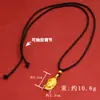 Collar con Cabeza de Buda Estilo Étnico Oro Arena Vietnamita Versátil Antiguo Oro Imitación Buda Maitreya Cadena de Cuentas Redondas Colgante de Aleación de Cobre