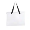 Bolsa de Documentos Transparente con Cremallera Transfronteriza Malla de PVC Bolsa de Almacenamiento de Obras de Arte para Pintura A3 Bolsa de Arte Personalizada