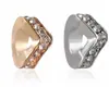 Huiyue nuevo DIY personalizado incrustado de diamantes amor oro y plata cuentas de agujero grande pulsera accesorios de cuentas AliExpress