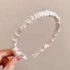 Faixa de Cabeça Nova Tendência 2025 com Aba Larga para Mulheres, Presilha de Cabelo com Coroa Alta, Acessório de Cabelo Rosa Doce, Faixa de Cabelo para Lavar o Rosto