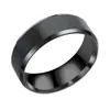 25 Años de Moda Masculina Europea y Americana Nueva, Anillo Minimalista Mate Cepillado Biselado Doble, Artículo Popular Más Vendido en Amazon y Shein