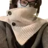 Mismo estilo que Xiaohongshu estilo ins bufanda conveniente para mujer estilo coreano bufanda tejida invierno cálido grueso chal versátil Moda