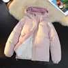 Ropa de Algodón de Color Sólido Multicolor para Hombre Invierno Nuevo Estilo Personas de Mediana Edad y Jóvenes Chaqueta de Algodón Gruesa con Felpa Ropa Exterior Holgada Tallas Grandes Ropa para Hombre Algodón