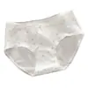 Ropa Interior de Algodón Puro para Mujer 10A Antibacteriana Dulce Floral Cintura Media Alargada Entrepierna de Algodón Puro Cómodos y Transpirables Calzones para Mujer