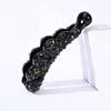 Coreano incrustado cor diamante pequeno banana clipe strass alta qualidade retro requintado cabeça moda flash diamante hairpin antiderrapante headwear