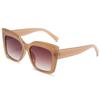 3389 Gafas de sol ojo de gato caja tamaño extragrande hombres y mujeres avanzados Amazon venta al por mayor tendencia de moda Europeo y Americano protección UV