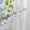 Flores artificiales con forma de linterna con núcleos de espuma, utilizadas para decoraciones de bodas, arreglos de pasillos y exhibiciones florales; Materiales para arte floral DIY para salones de bodas