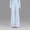 Calça de Yoga DFYNE Quase Invisível Costurada Cintura Alta Calça de Corrida Reta Esportiva Casual Secagem Rápida Versátil Levemente Flare para Mulheres