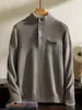 Suéter Masculino 100% Caxemira Pura Outono Inverno Camisa com Gola Alta Meia Camisa Suéter Masculino Solto Quente Versátil Camisa de Base