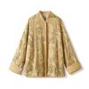 Outono 2026 Novo Estilo Novo Estilo Chinês Jaqueta Aveludada com Botões com Estilo Nacional Jacquard Tridimensional Elegante Blusa de Manga Longa M3006