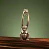 Figura de Mono del Zodiaco de Latón Mono de Brazos Largos de Latón Mono de Cobre Colgante de Mono Mini Lindo Regalo