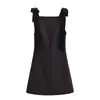 Comercio exterior 2024 otoño nuevo vestido mujer estilo europeo y americano diseño de lazo en el cuello colgante sensación francesa 9057777